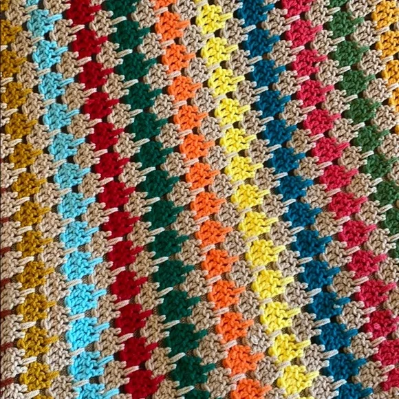 BOHO HANDMADE Lap/ Baby Quilt 40 X 40 - Picture 3 of 4